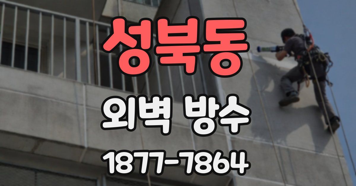 성북동 외벽 방수