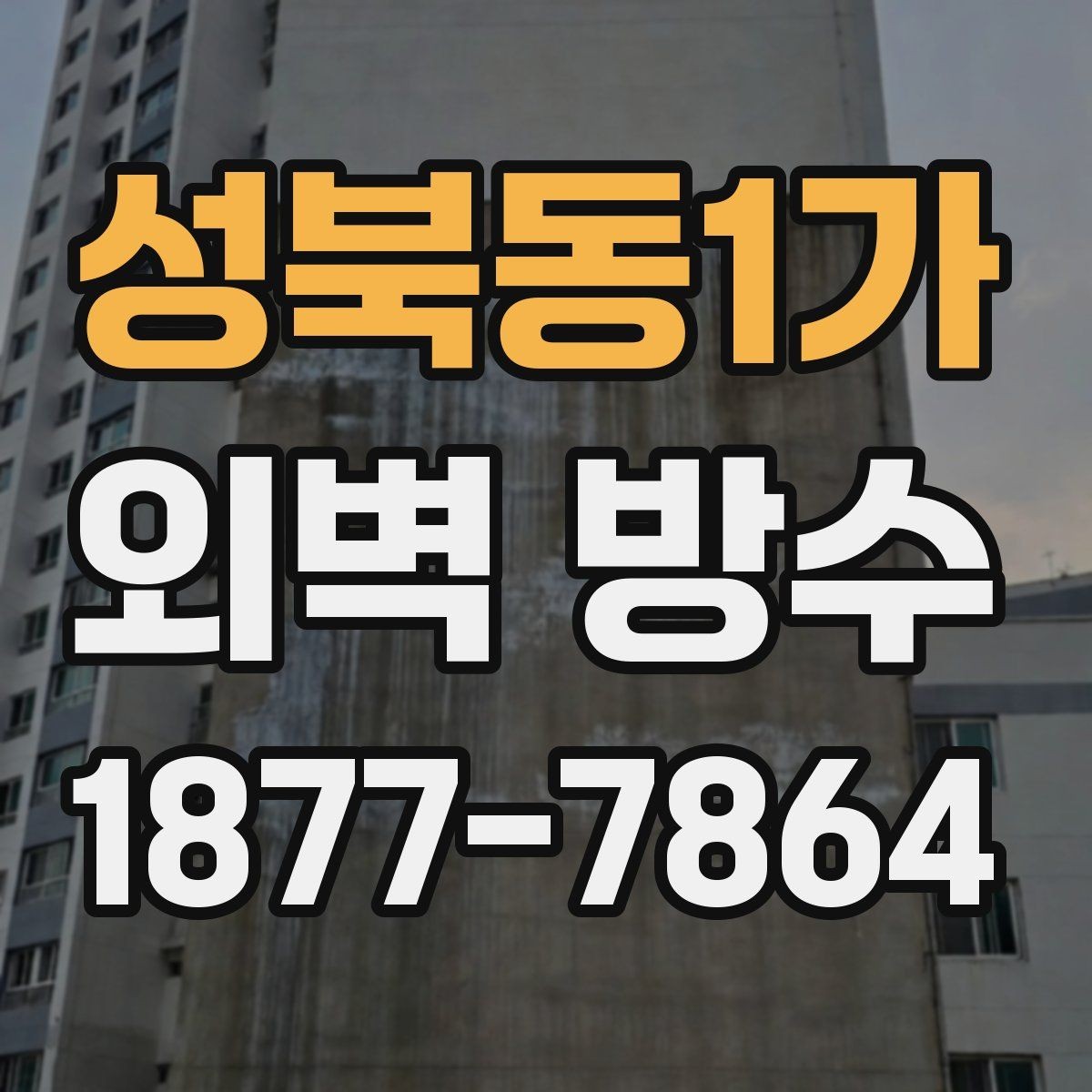성북동1가 외벽 방수 비용을 살펴볼 때 확인할 점