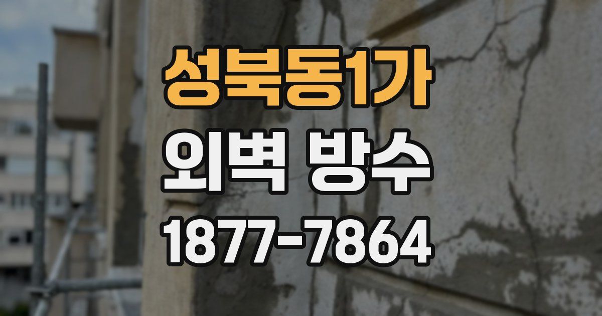 성북동1가 외벽 방수