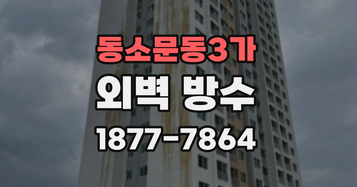 동소문동3가 외벽 방수