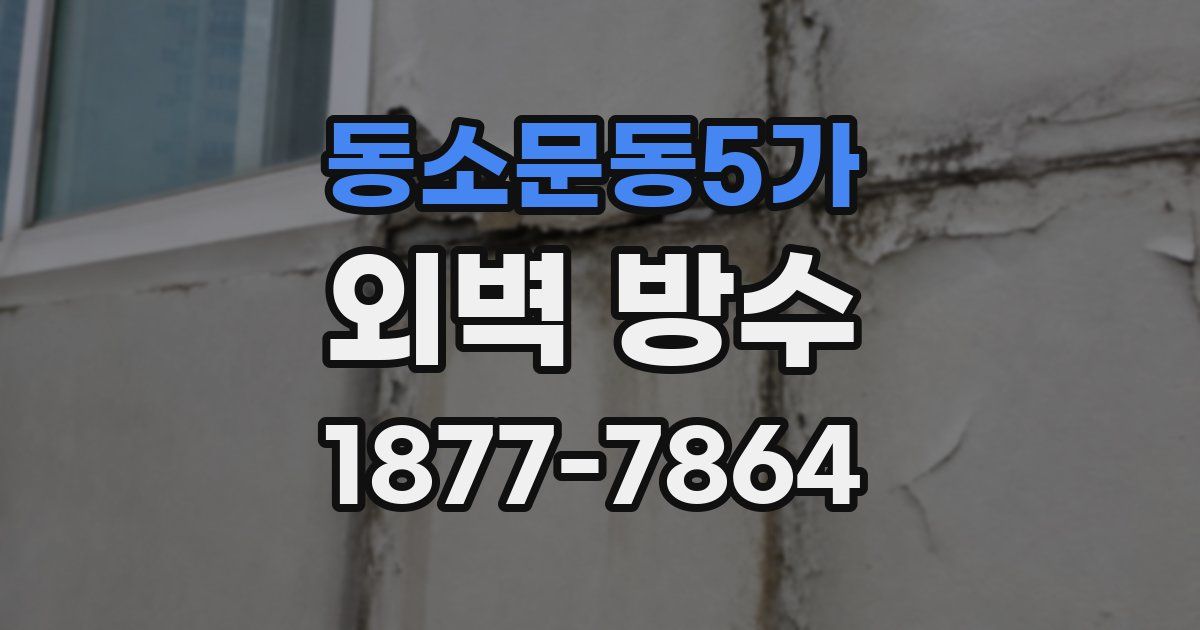 동소문동5가 외벽 방수