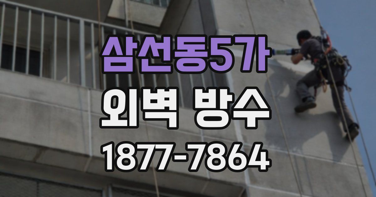 삼선동5가 외벽 방수