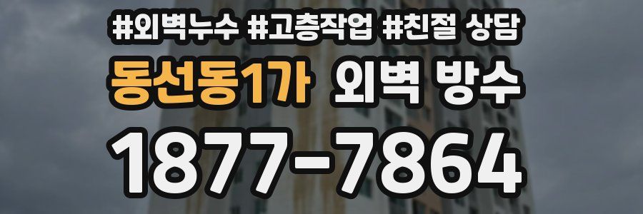 동선동1가 외벽 방수