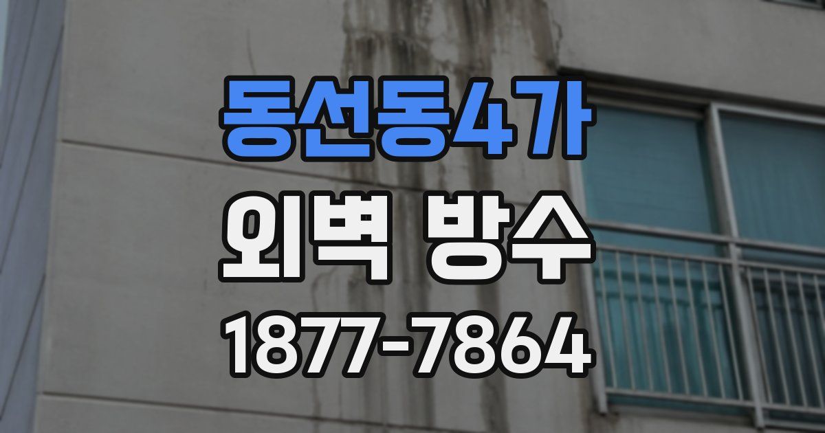 동선동4가 외벽 방수