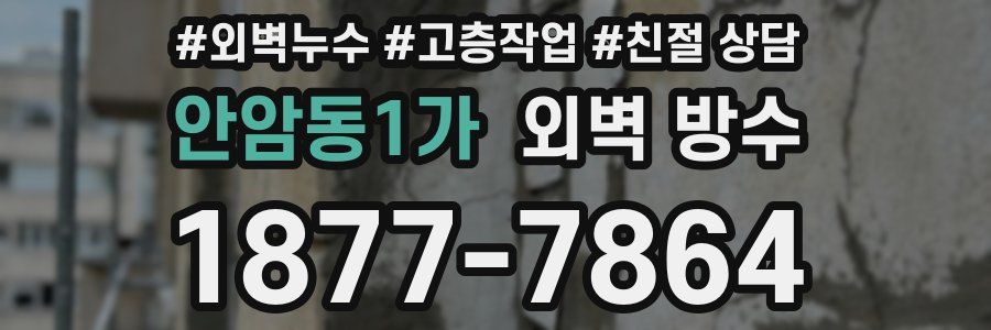 안암동1가 외벽 방수