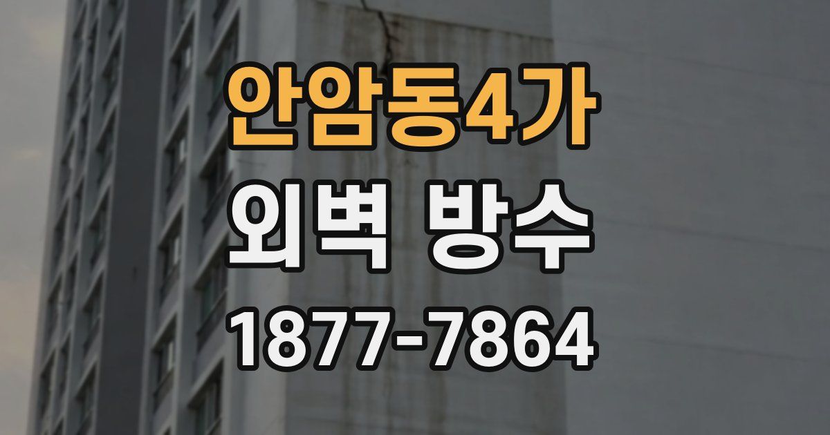 안암동4가 외벽 방수