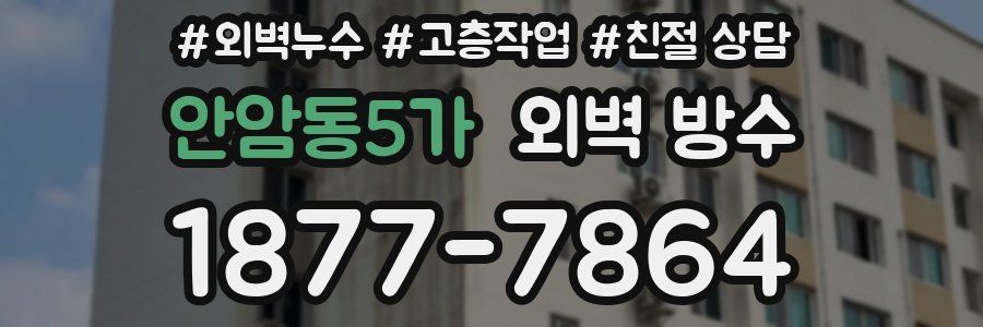 안암동5가 외벽 방수