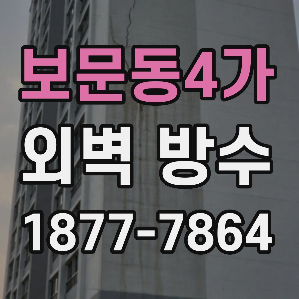 보문동4가 외벽 방수