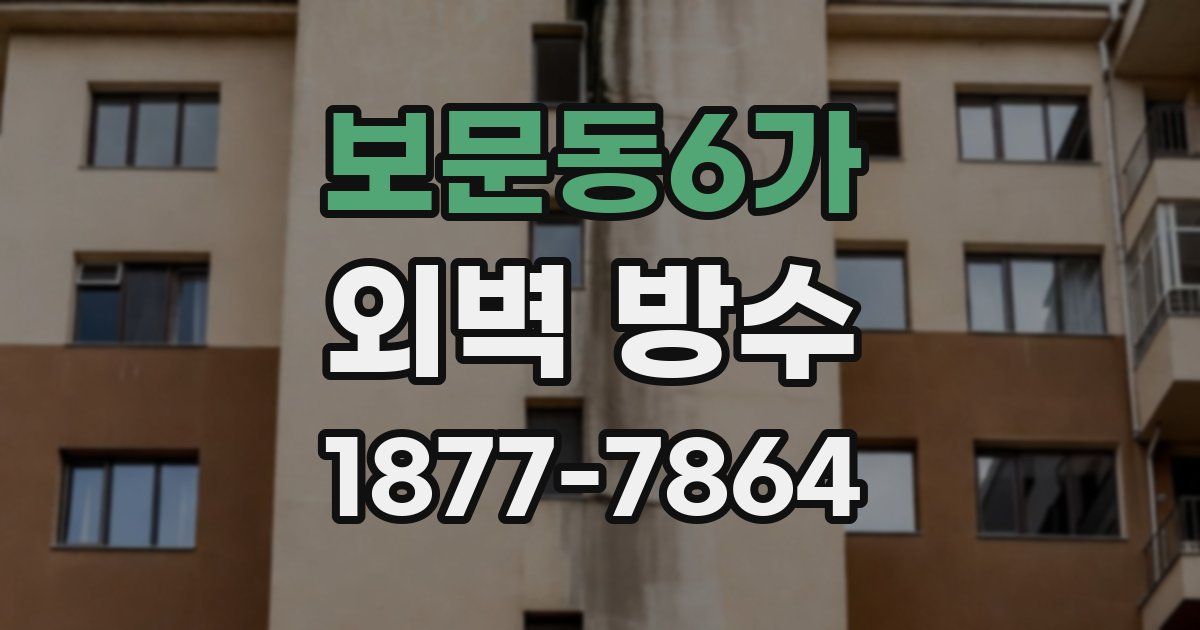 보문동6가 외벽 방수