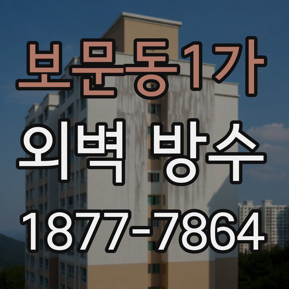 보문동1가 외벽 방수