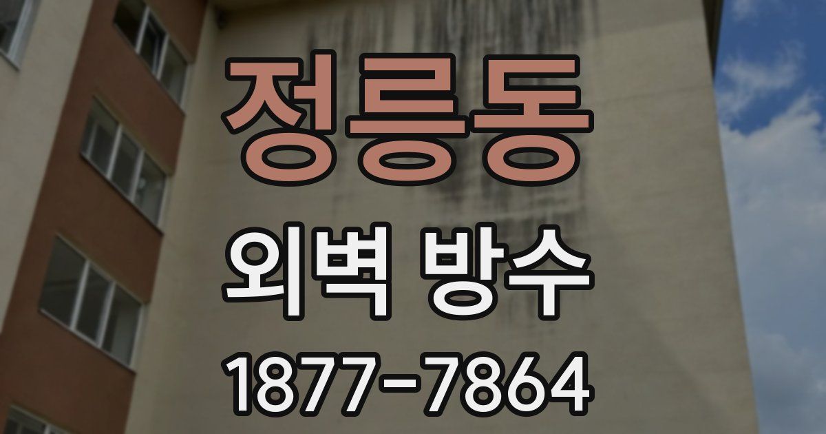 정릉동 외벽 방수