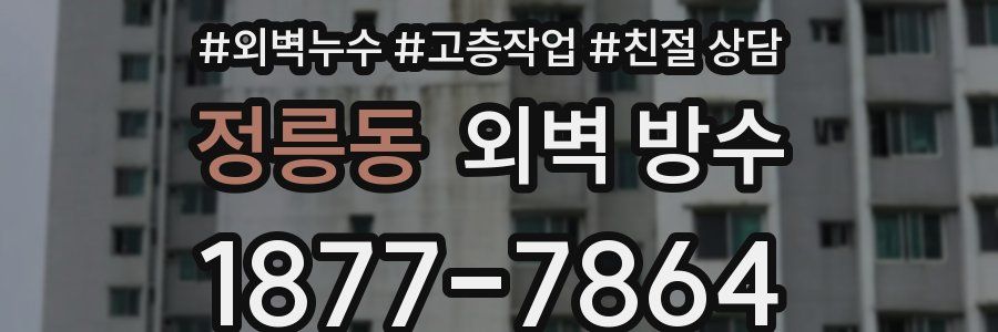 정릉동 외벽 방수