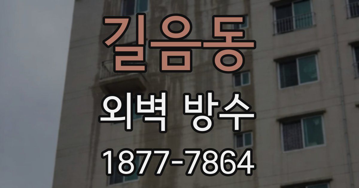 길음동 외벽 방수
