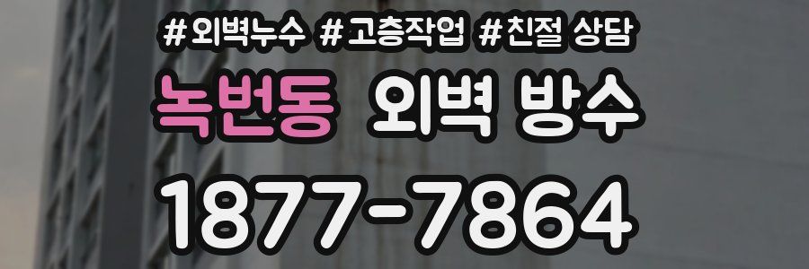 녹번동 외벽 방수