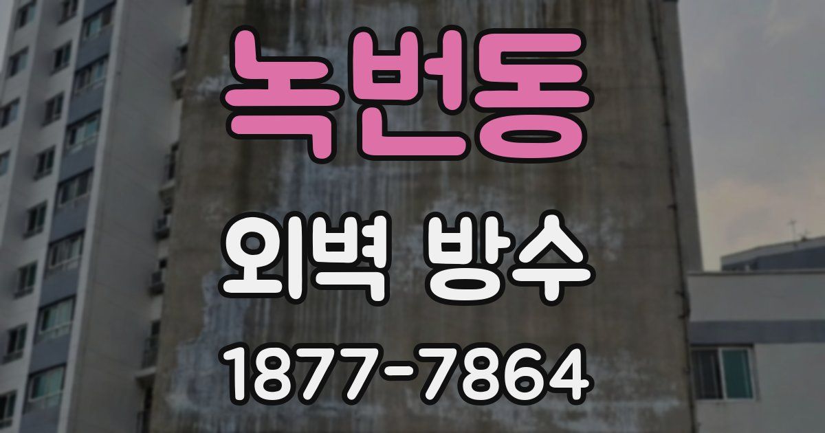 녹번동 외벽 방수