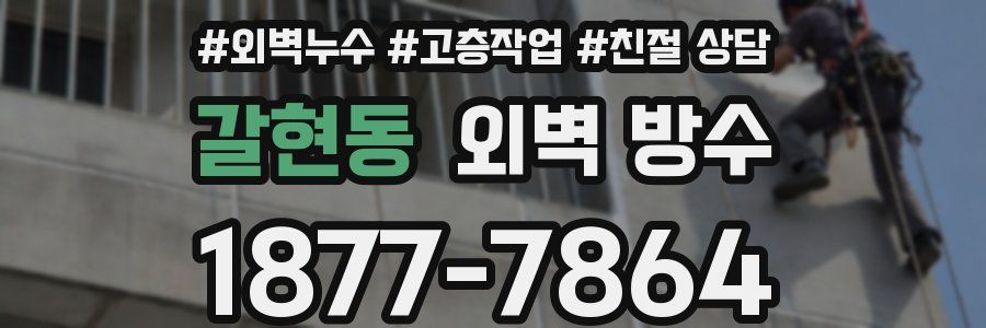 갈현동 외벽 방수
