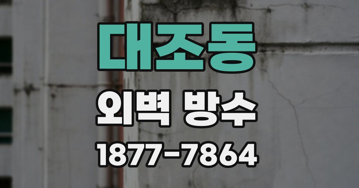 대조동 외벽 방수