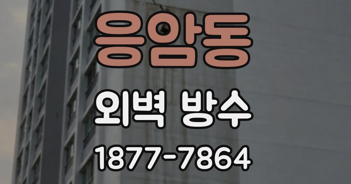 응암동 외벽 방수