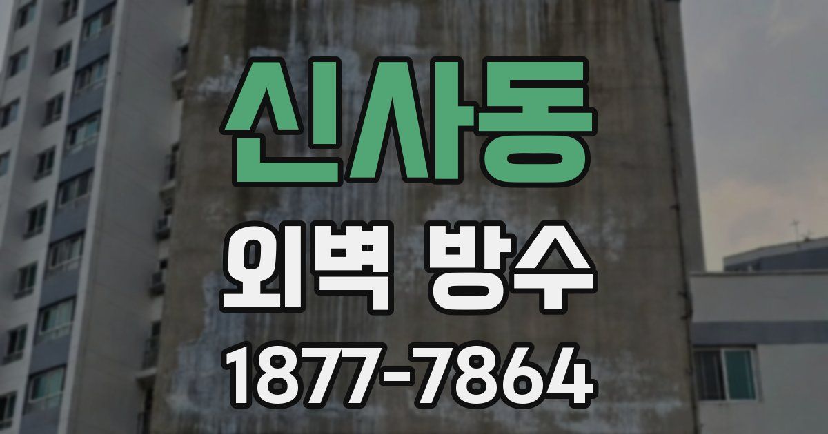 신사동 외벽 방수