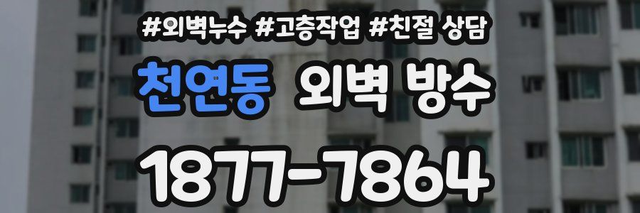천연동 외벽 방수