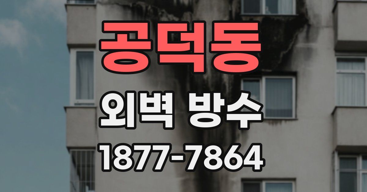 공덕동 외벽 방수