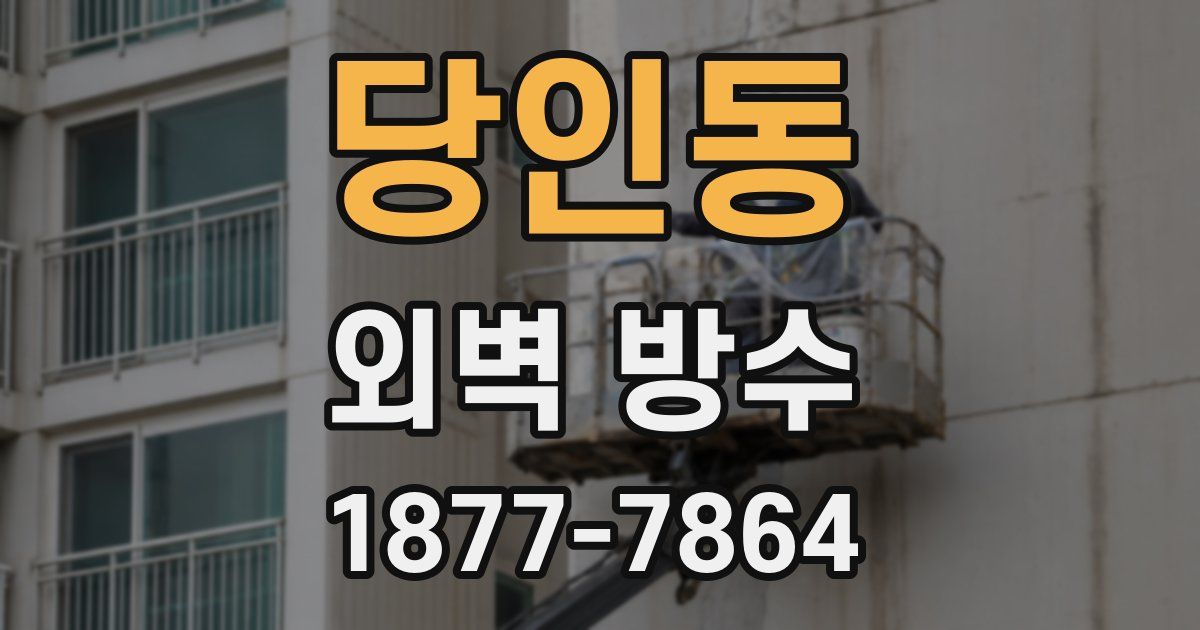 당인동 외벽 방수