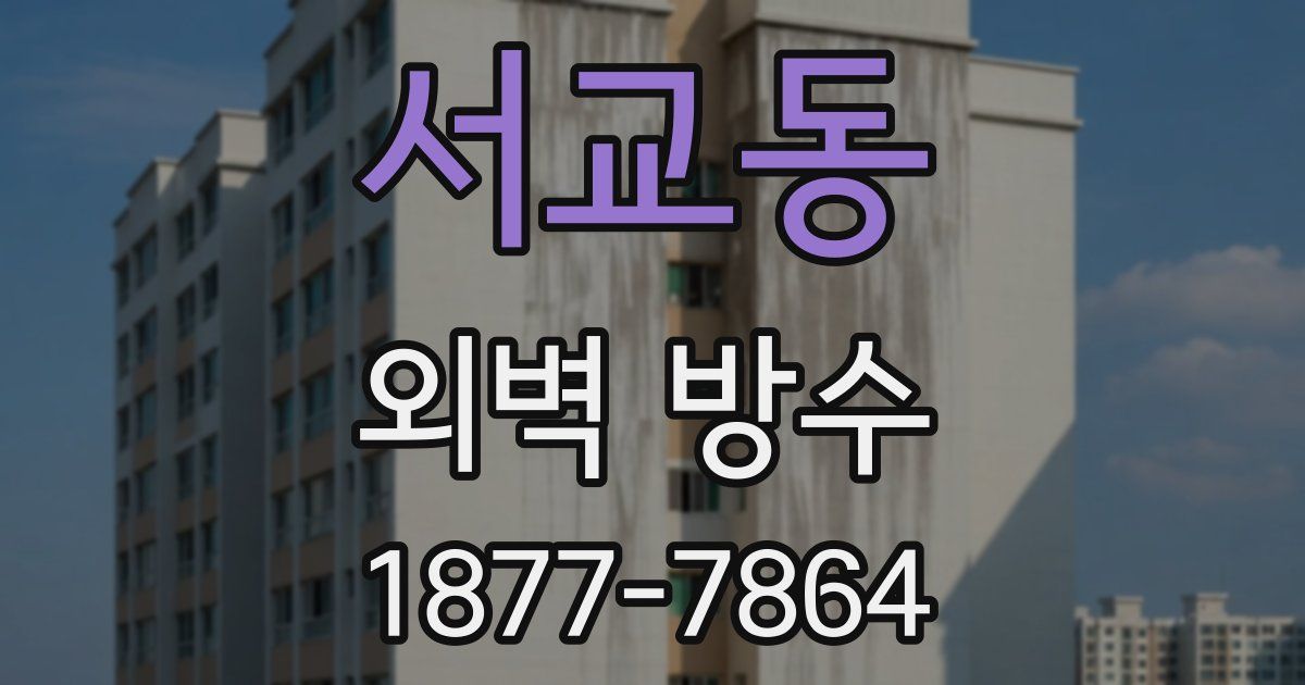 서교동 외벽 방수