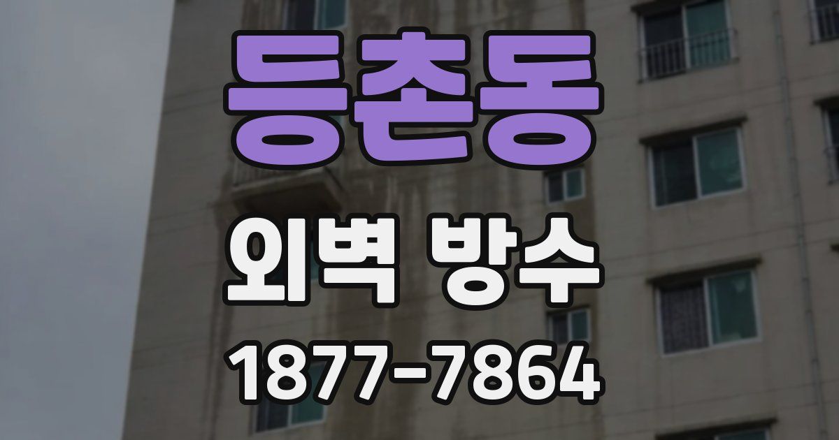 등촌동 외벽 방수