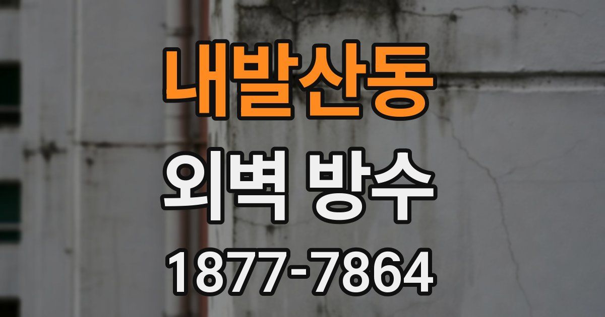 내발산동 외벽 방수