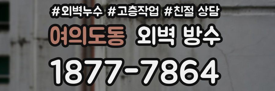 여의도동 외벽 방수