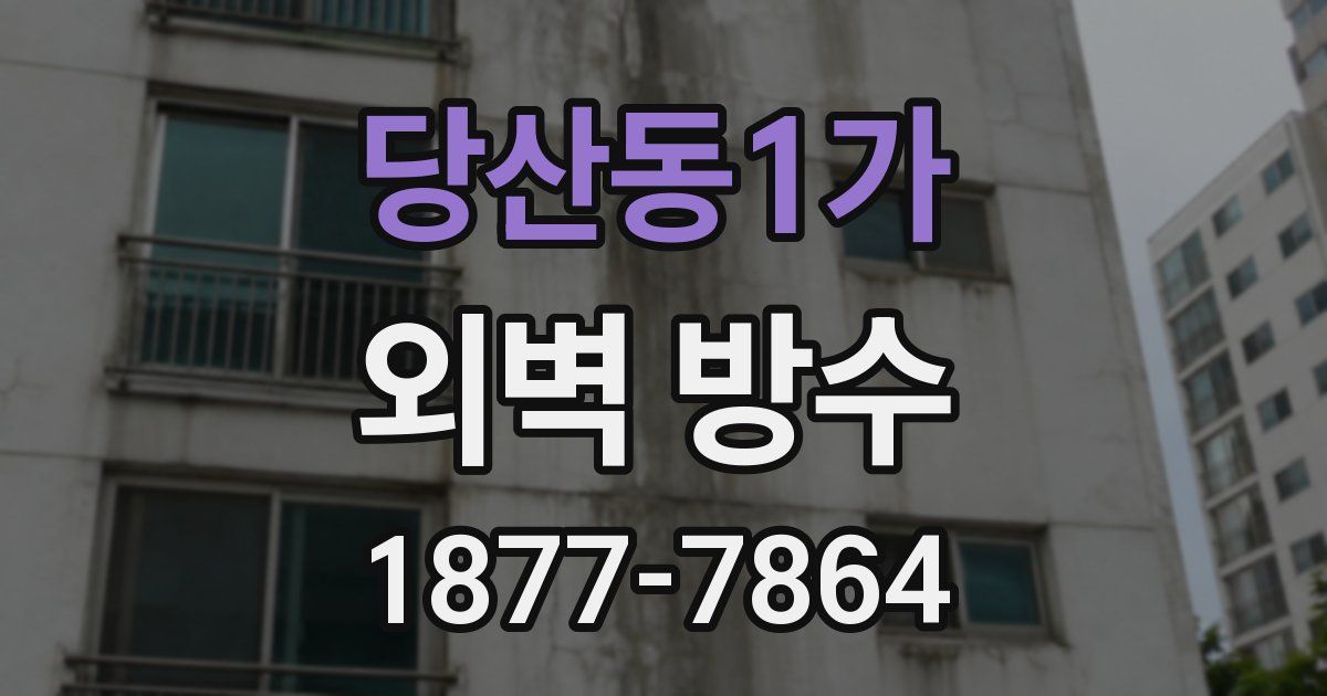 당산동1가 외벽 방수