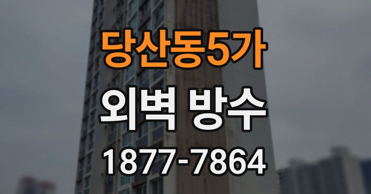 당산동5가 외벽 방수