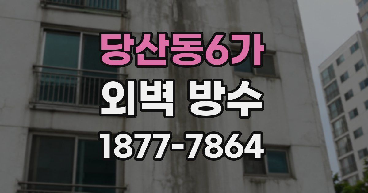 당산동6가 외벽 방수