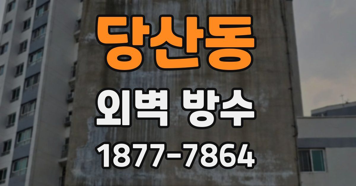 당산동 외벽 방수