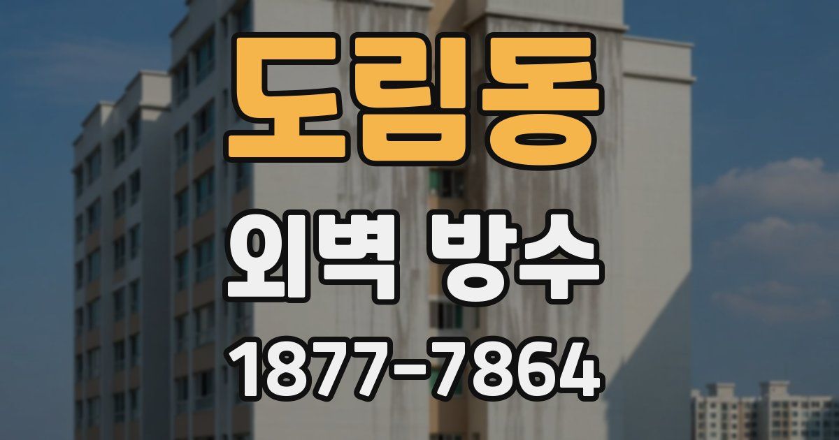 도림동 외벽 방수