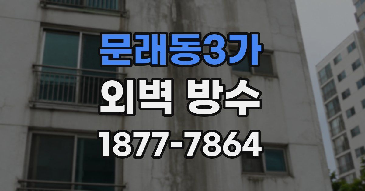 문래동3가 외벽 방수