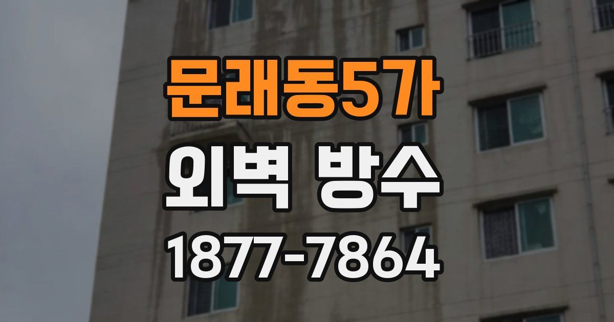 문래동5가 외벽 방수