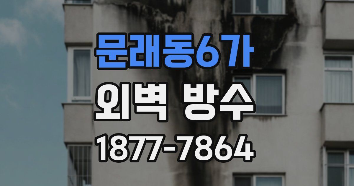 문래동6가 외벽 방수
