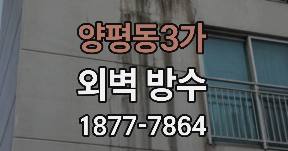 양평동3가 외벽 방수