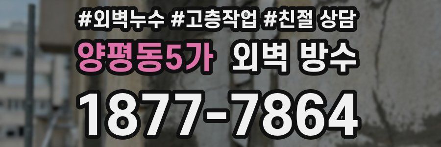 양평동5가 외벽 방수