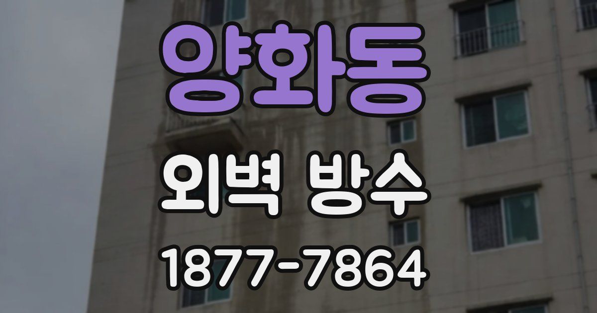 양화동 외벽 방수