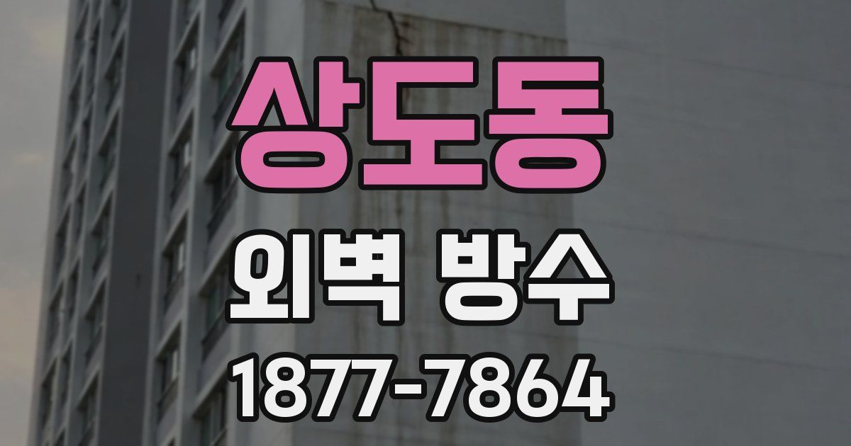 상도동 외벽 방수
