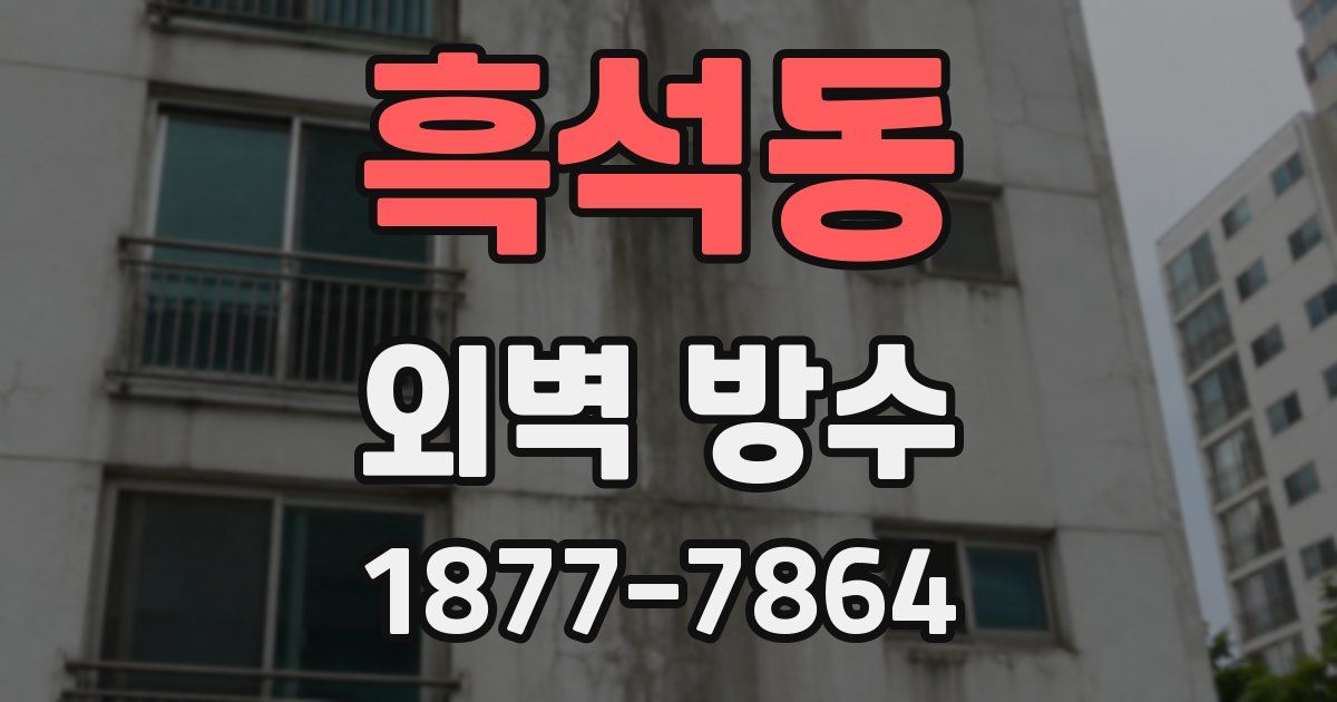 흑석동 외벽 방수