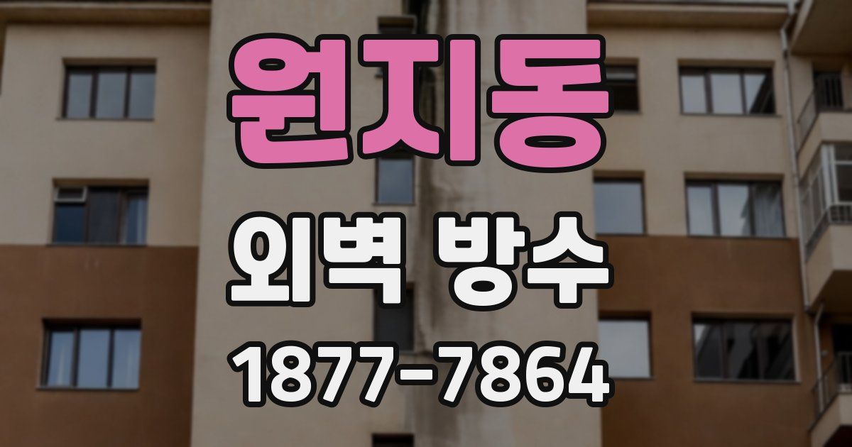 원지동 외벽 방수