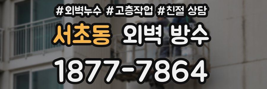 서초동 외벽 방수