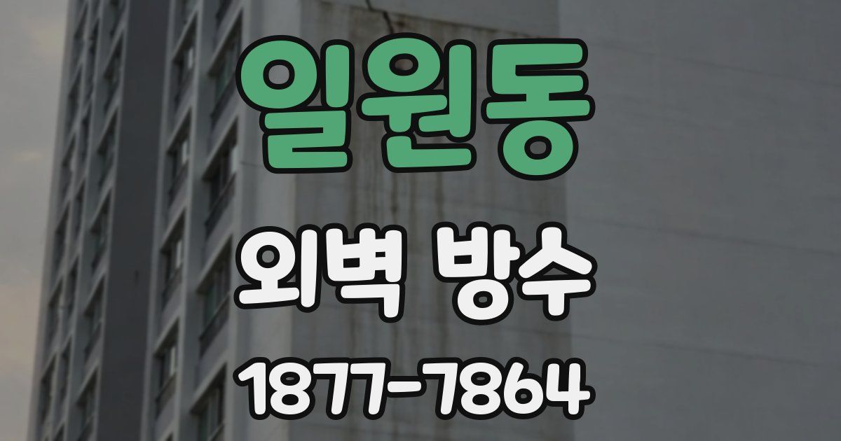 일원동 외벽 방수