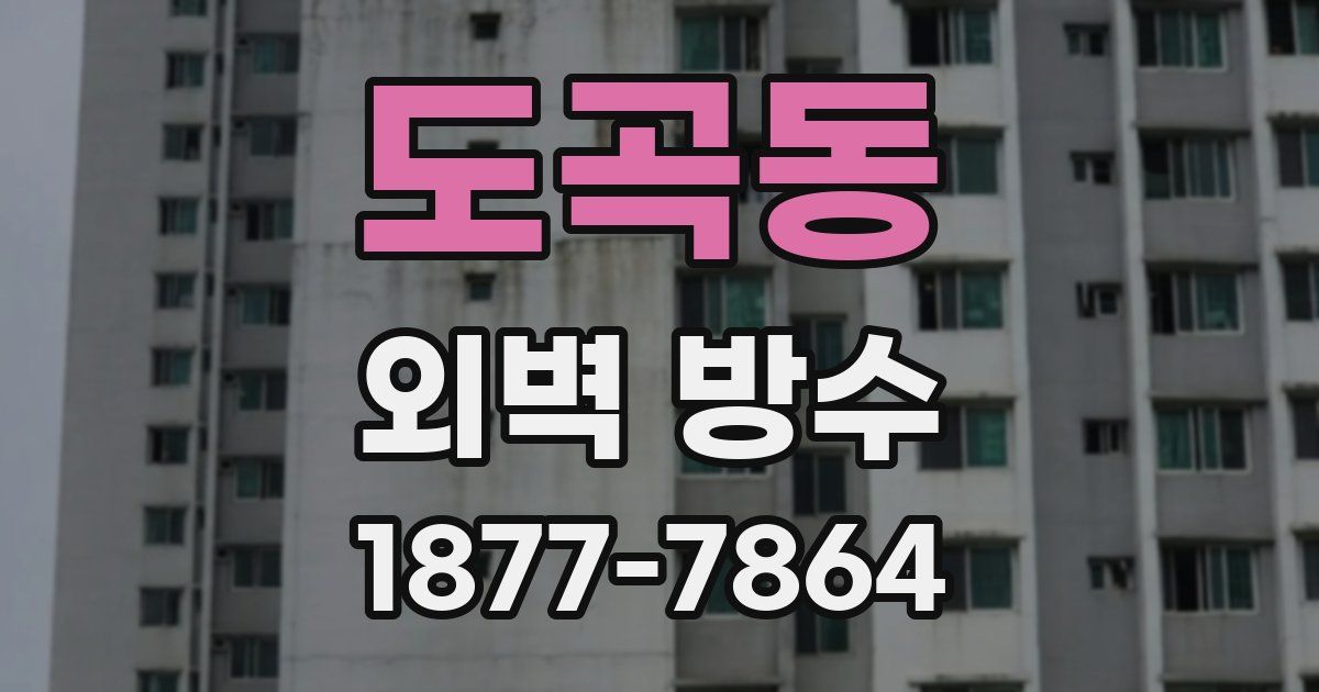 도곡동 외벽 방수