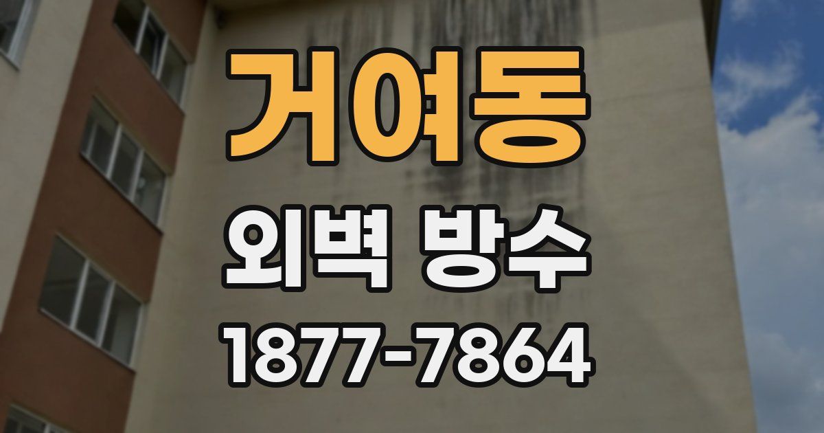 거여동 외벽 방수