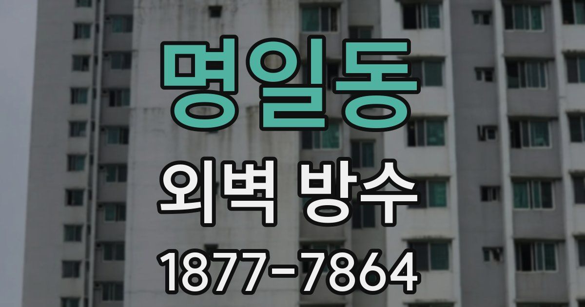 명일동 외벽 방수