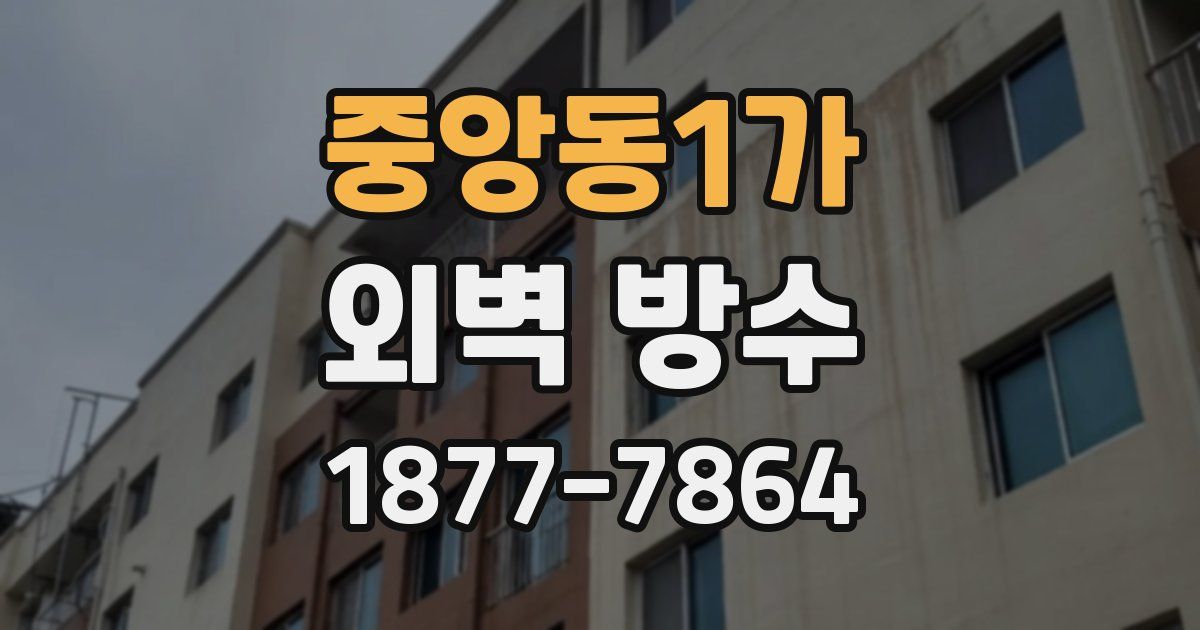 중앙동1가 외벽 방수